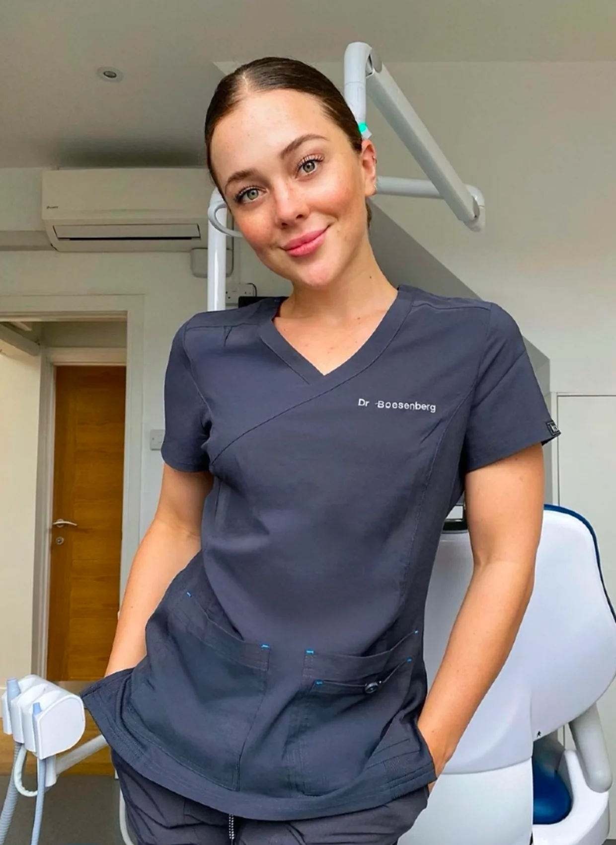 Koi Basics Katie Scrub Top -  Royal - Image 6