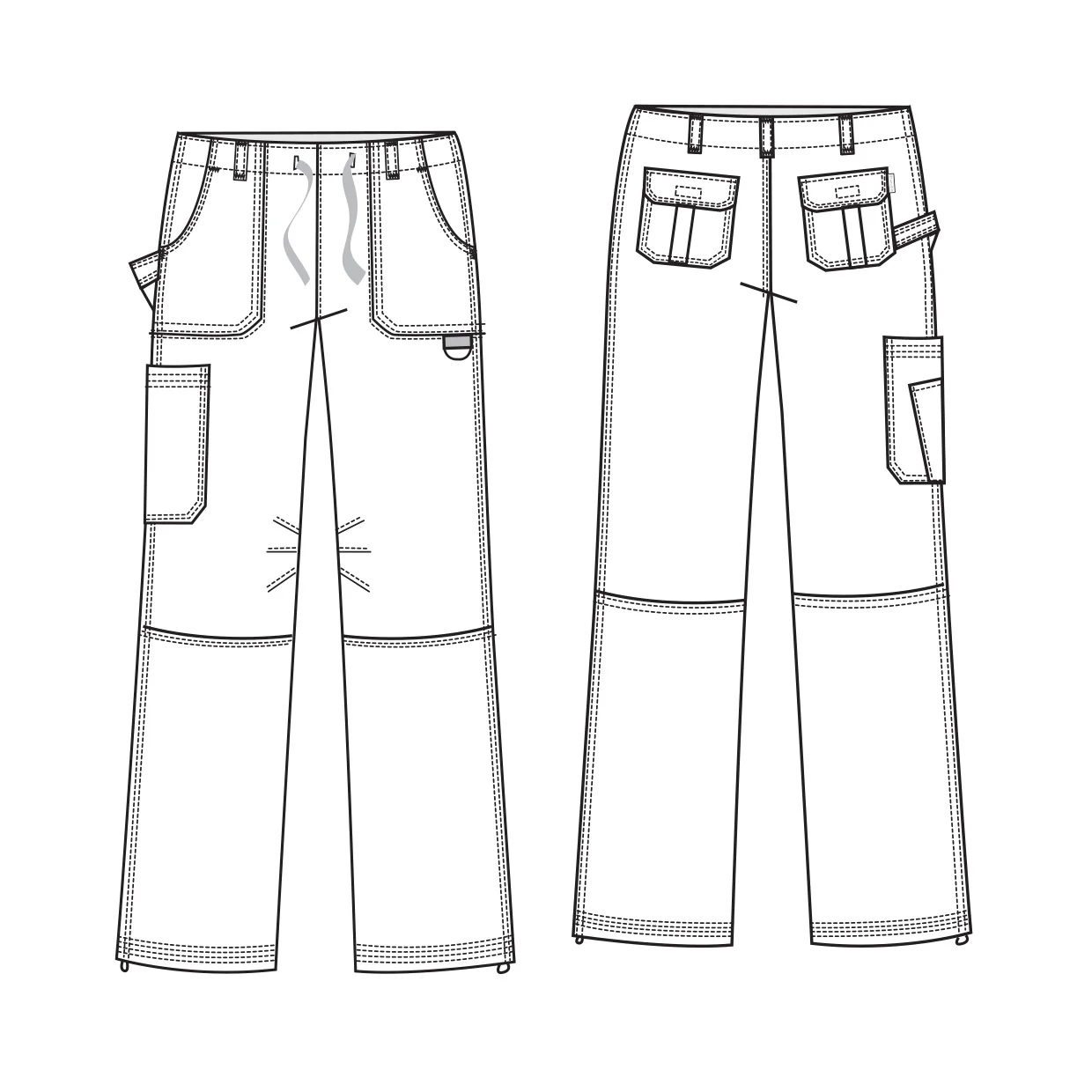 Koi Classics Lindsey Scrub Trousers - Navy - Image 3