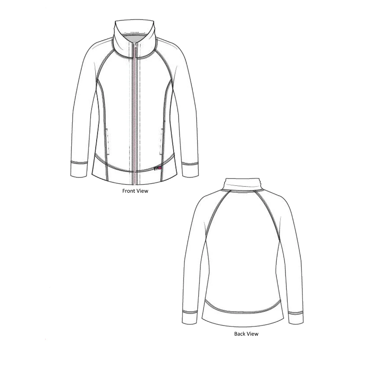 Koi Lite Wellness Fleece Jacket - Black - Image 3