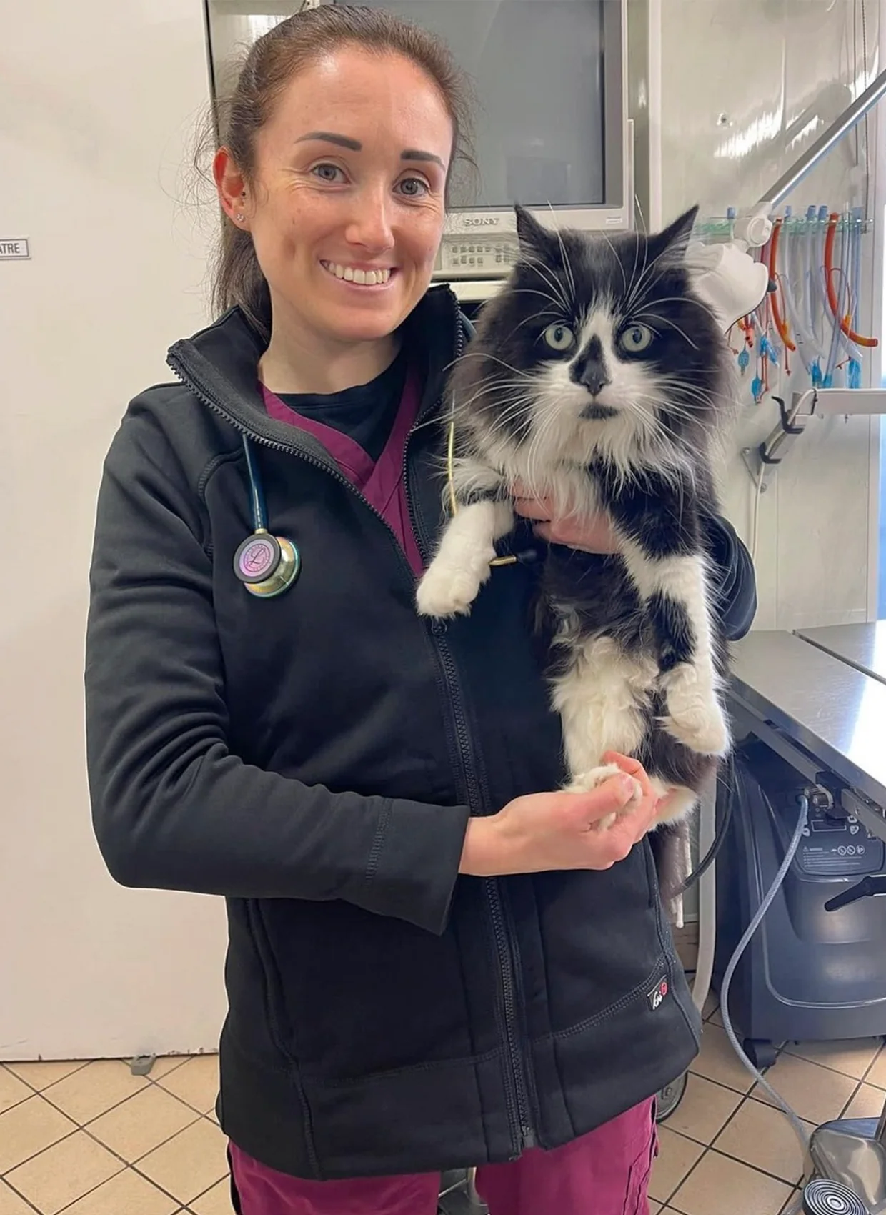 Koi Lite Wellness Fleece Jacket - Black - Image 4