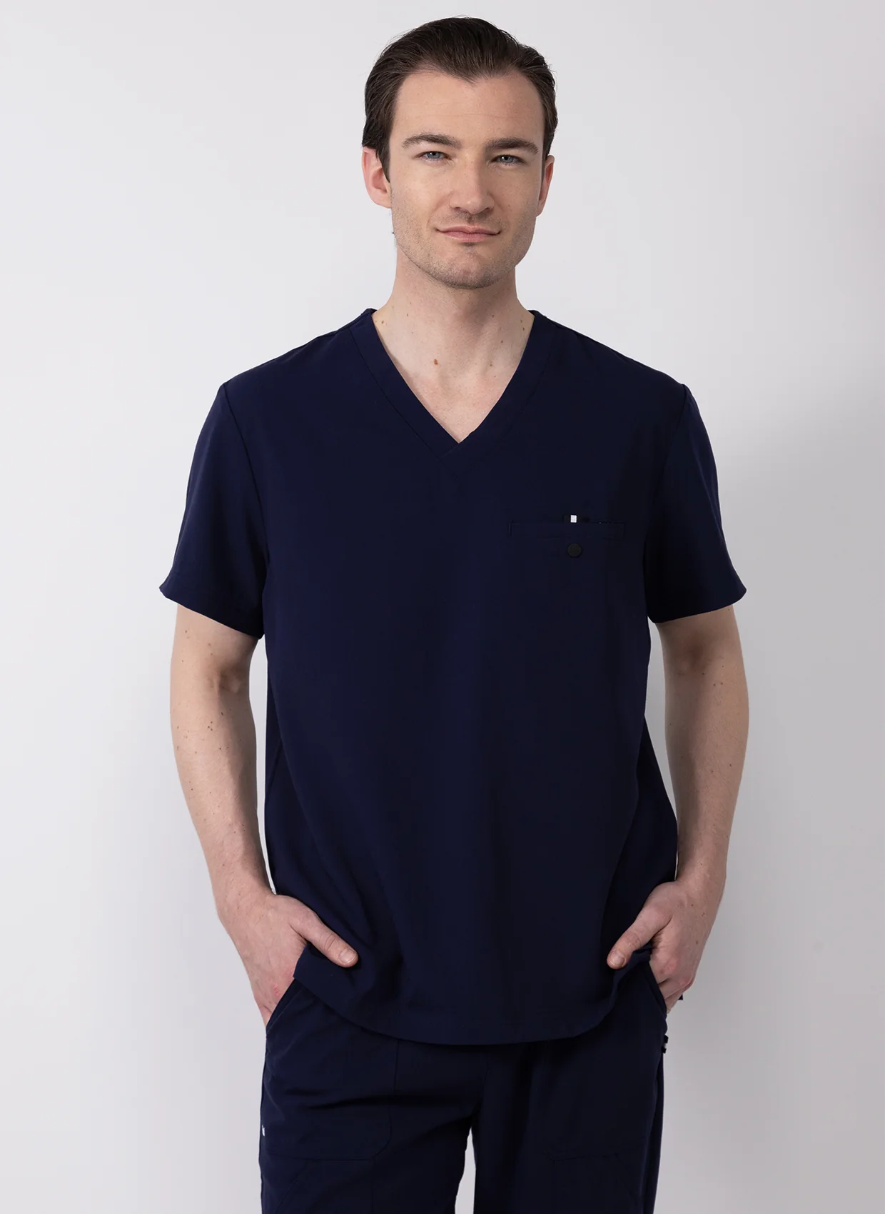 Koi Next Gen On Call Scrub Top - Charcoal - Image 4