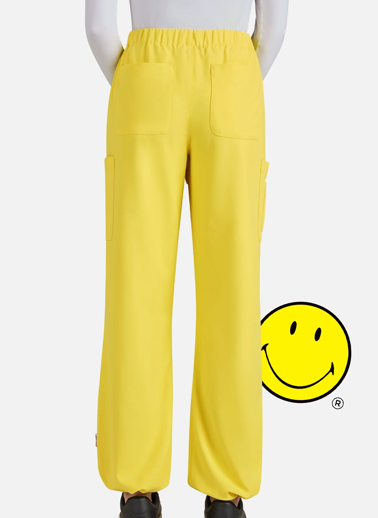 Koi Smiley World Jubilant Scrub Trousers - Loving Yellow - SALE - Image 4
