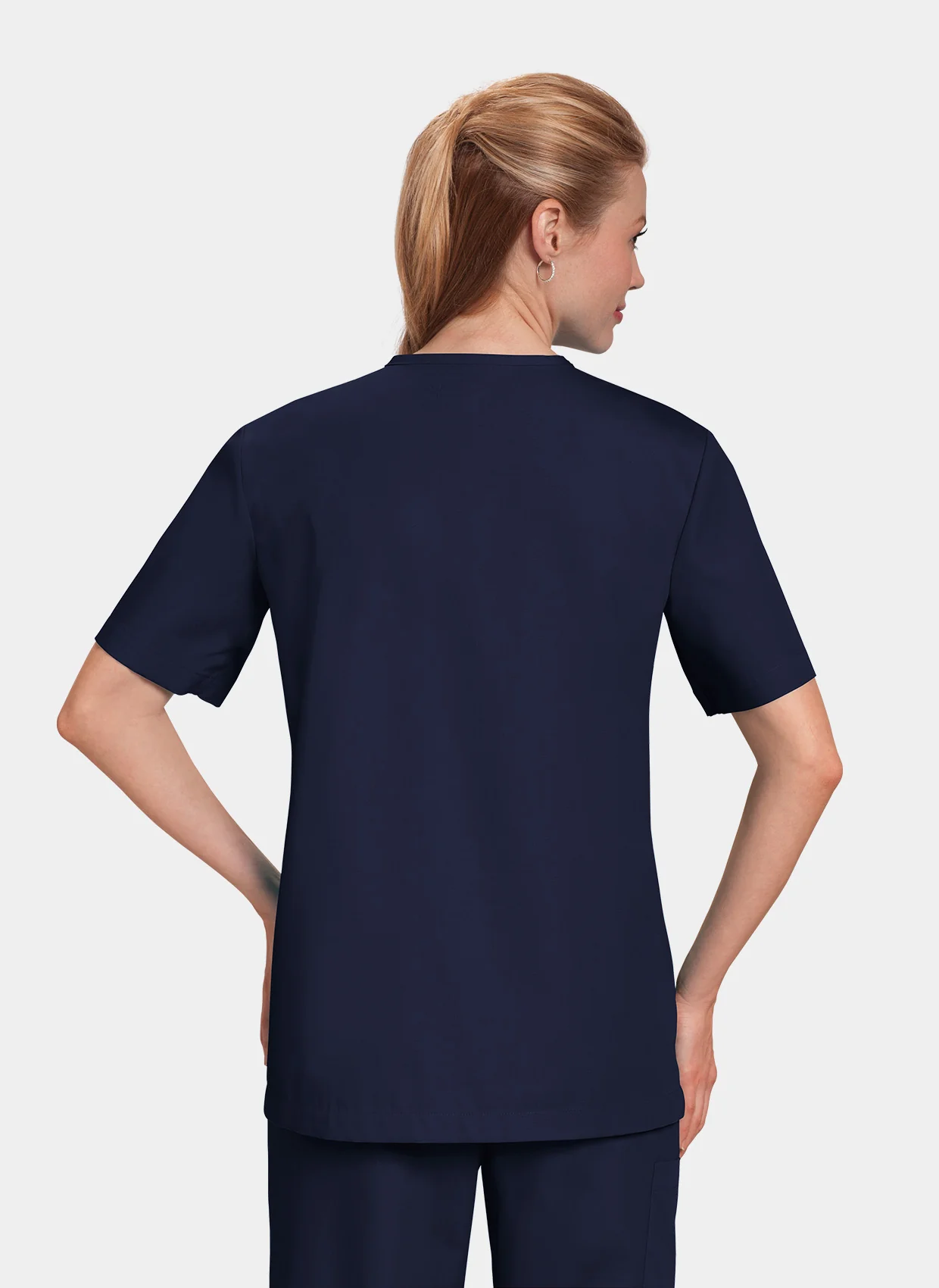Unisex Orange Standard Balboa Scrub Top - Navy - Image 7
