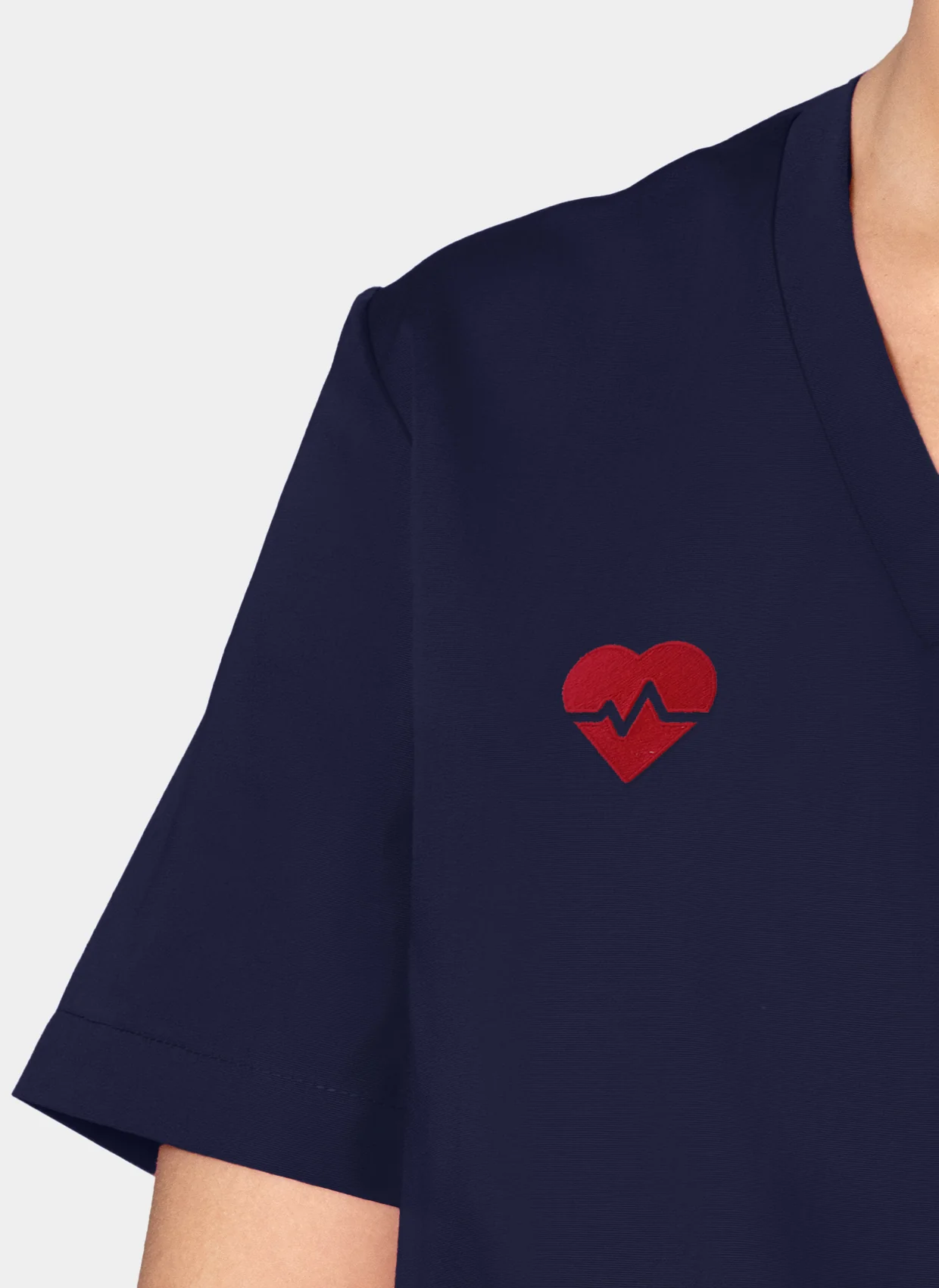 Unisex Orange Standard Balboa Scrub Top - Navy - Image 8