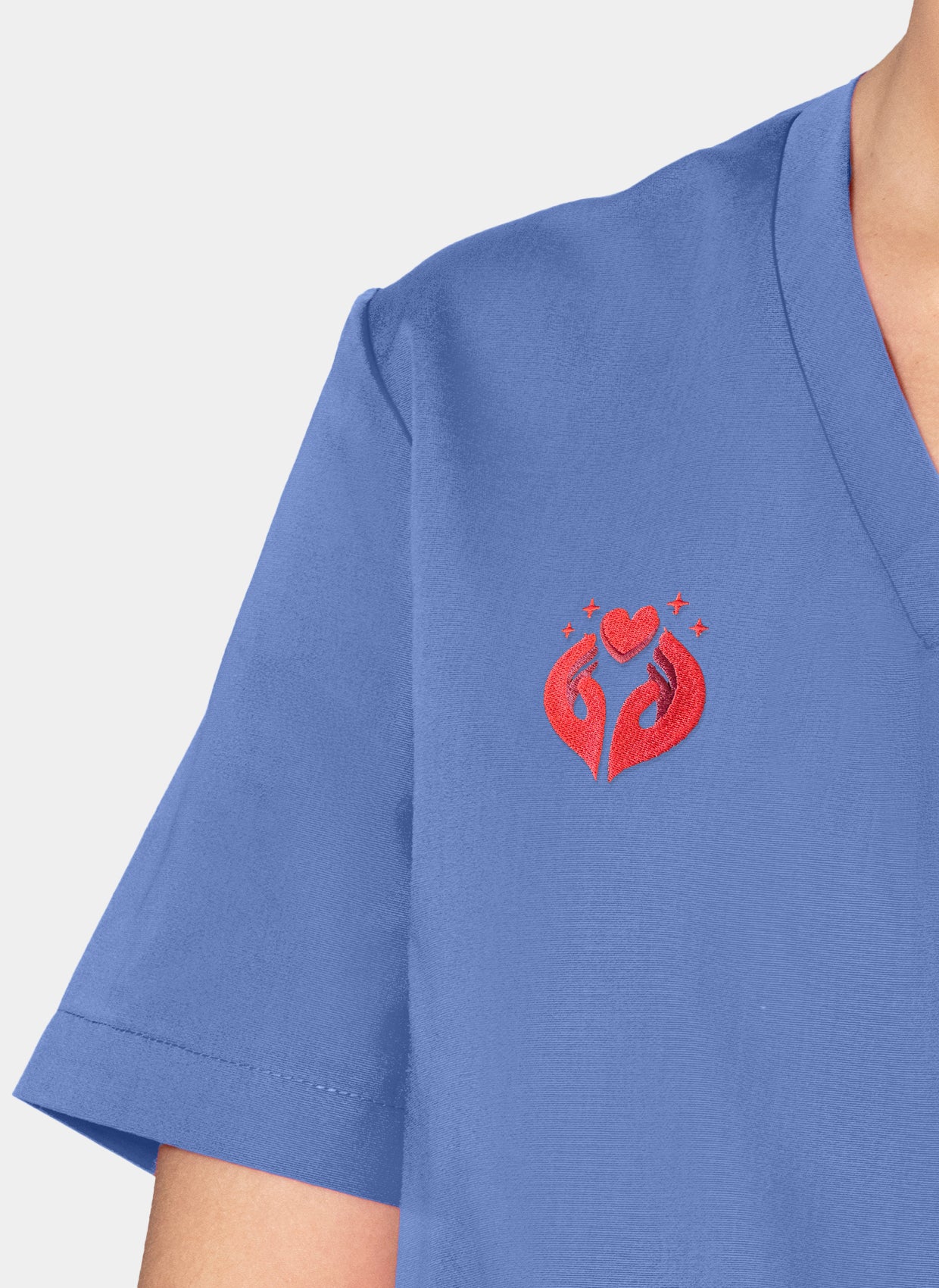 Unisex Orange Standard Balboa Unisex Scrub Top - True Ceil - Image 5