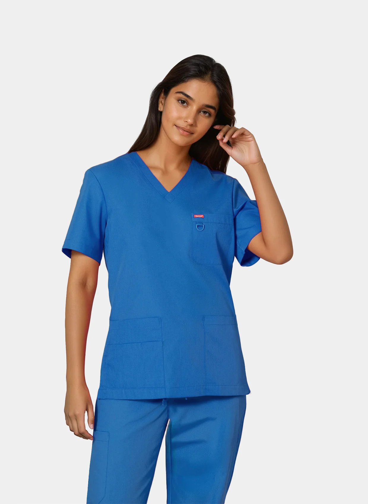 Unisex Orange Standard Balboa Scrub Top - Royal - Image 3