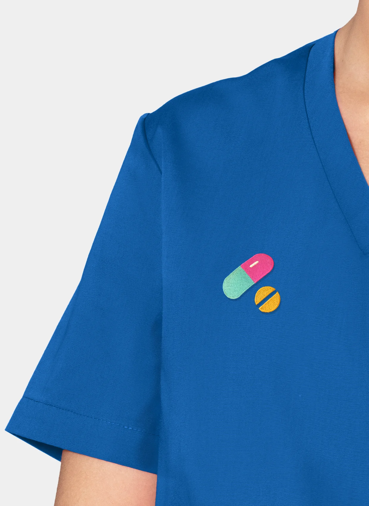 Unisex Orange Standard Balboa Scrub Top - Royal - Image 6